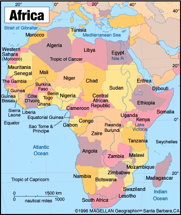 Africa Political Map